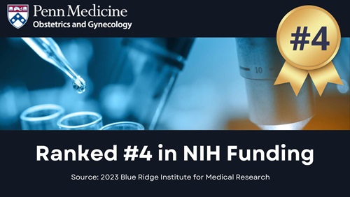 Penn Medicine OBGYN NIH Ranking